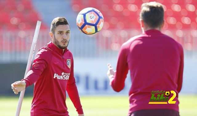 صور من استعدادات اتليتكو مدريد للديربي