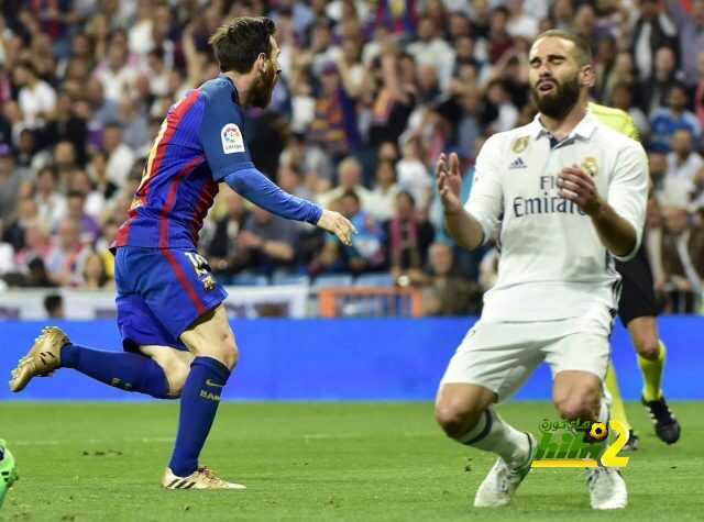صور : ميسي يستفز جمهور مدريد باحتفاله بالهدف القاتل