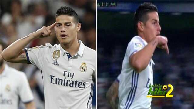 رسالة مُشفرة من خاميس لجماهير ريال مدريد بعد هدفه في برشلونة