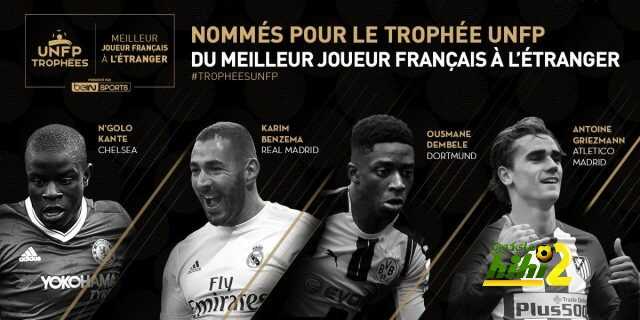المرشحون للقب أفضل لاعب فرنسي محترف