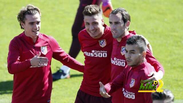 صور : أتليتكو مدريد يستعد لمواجهة ريال مدريد في حضور خيمنيز
