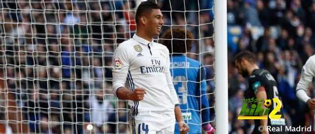 كاسيميرو يصل للمحطة الـ 50 رفقة ريال مدريد