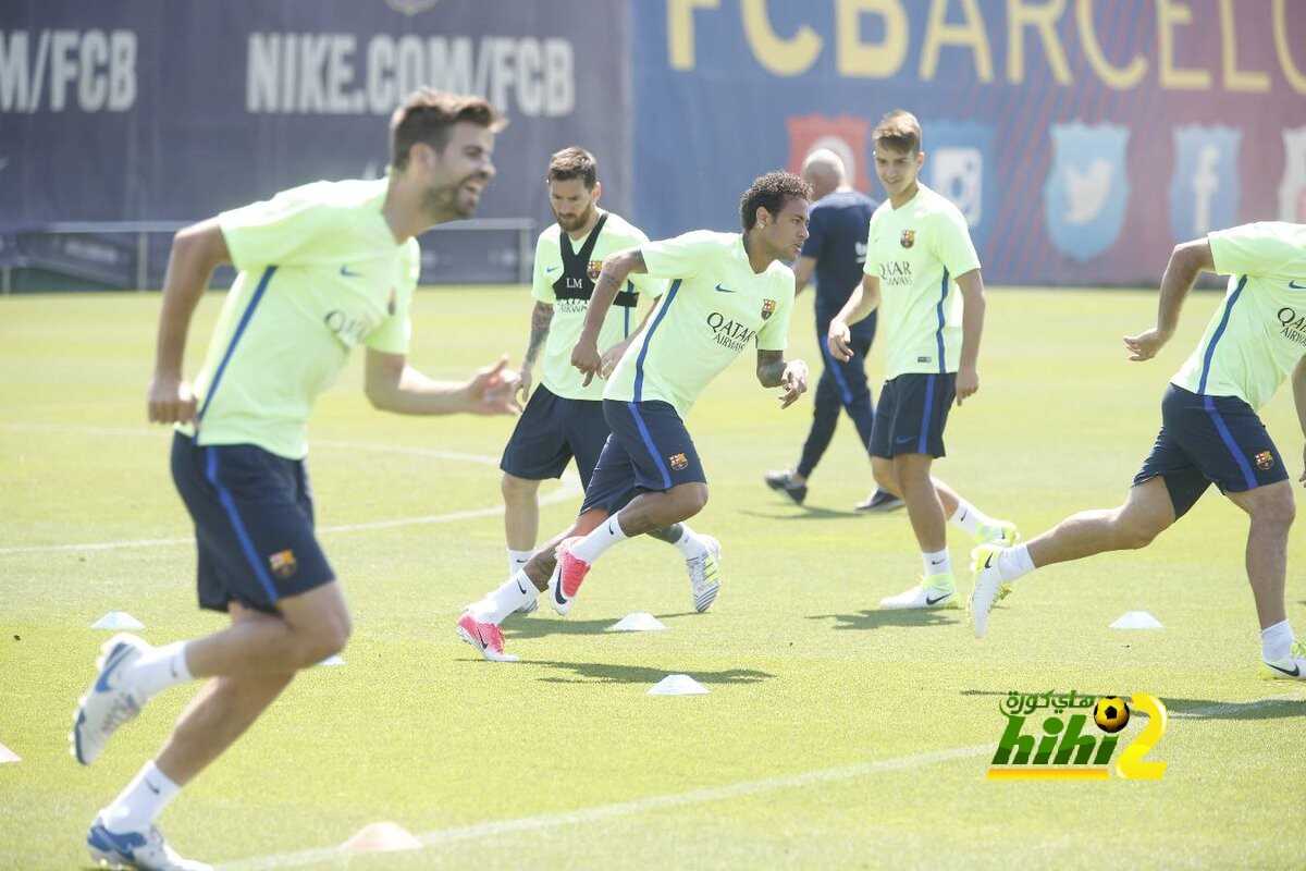 صور : برشلونة يختتم استعداداته لنهائي الكأس