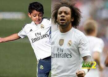 فيديو : مارسيلو وابن كريستيانو يمتعان جماهير ريال مدريد بلقطات فنية رائعة