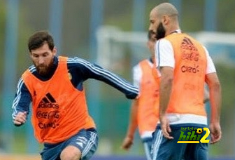 صورة من إستعدادات المنتخب الآرجنتيني لمواجهة الآوروجواي