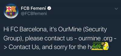 برشلونة تم اختراقه على الانترنت