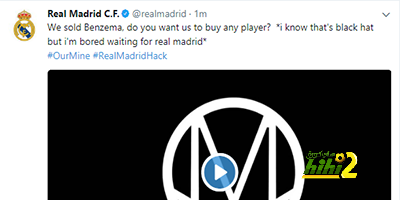 حسابات ريال مدريد تتعرض للاختراق