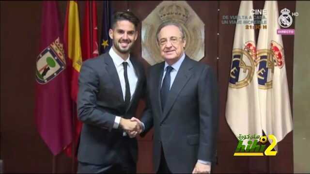صور.. ايسكو يوقع على عقود تجديده لريال مدريد
