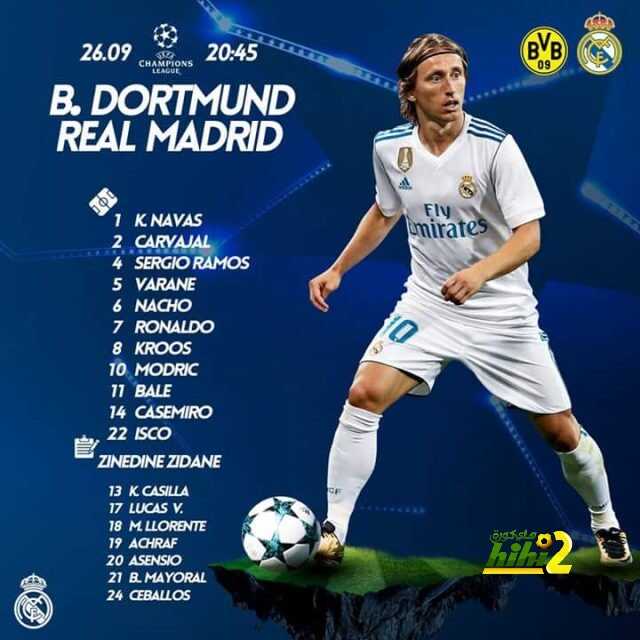🔴 صورة: التشكيلة الرسمية لريال مدريد
