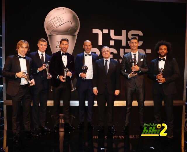 صورة : ريال مدريد يسيطر على جوائز الفيفا لعام 2017