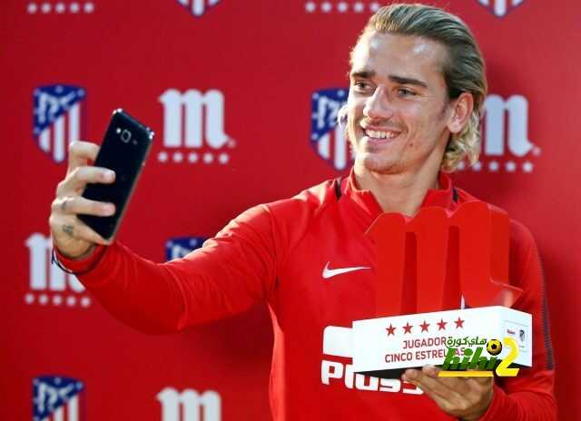 جريزمان أفضل لاعبي أتليتكو مدريد في شهر سبتمبر الماضي