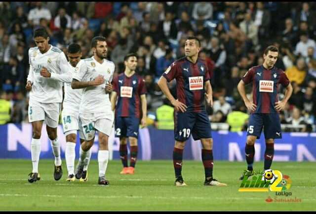 ريال مدريد ينهي الشوط الاول متقدما امام ايبار