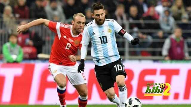 الأرجنتين وروسيا بلا أهداف في الشوط الأول