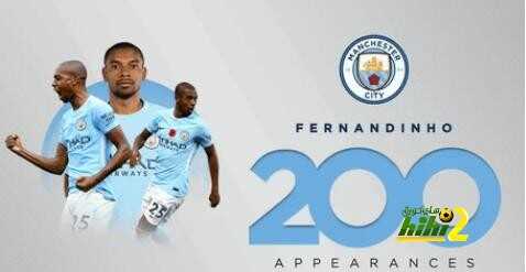 فيرناندينهو والمباراة رقم 200 مع مانشستر سيتي