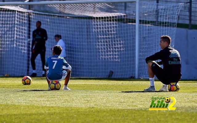 صورة.. رونالدو مع ابنه في تدريبات ريال مدريد