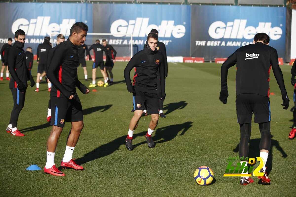 صور من استعدادات برشلونة لسيلتا فيجو