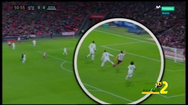 صورة : الحكم يتغاضى عن احتساب ركلة جزاء لبيلباو
