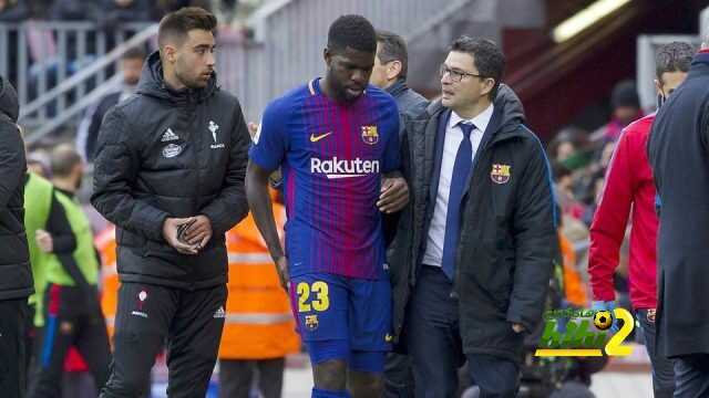 رسميا : برشلونة يعلن مدة غياب أومتيتي