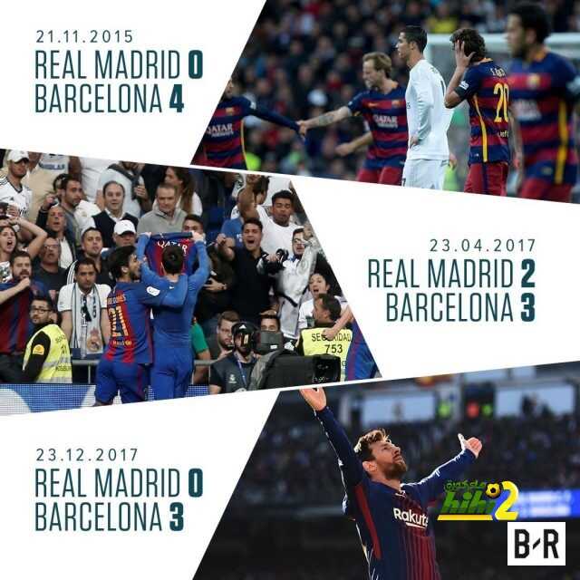 🔴اخر 3 زيارات لبرشلونة للبرنابيو