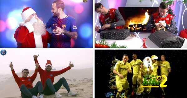 🔴احتفال اللاعبين بعيد الميلاد