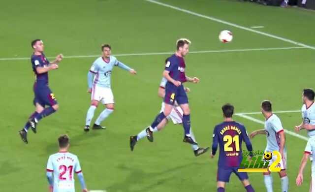 راكيتيتش يخمس النتيجة لبرشلونة