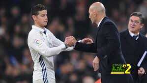 زيدان برئ من رحيل خاميس رودريجيز عن ريال مدريد