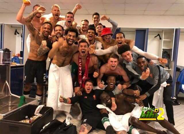 احتفال جنوني للاعبي ليفربول بالتأهل لنهائي الأبطال
