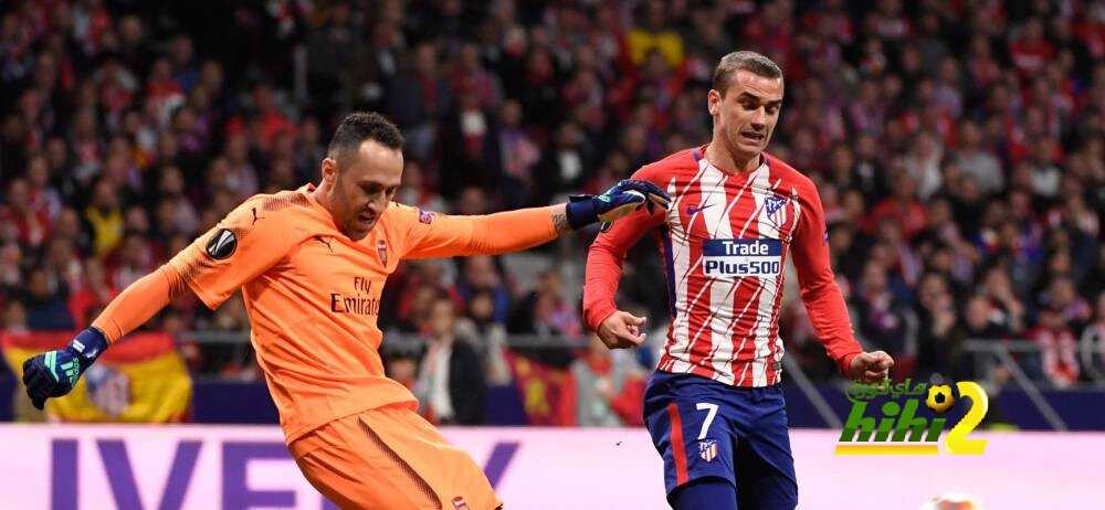 أتلتيكو مدريد يتقدم بهدف على أرسنال في الشوط الأول