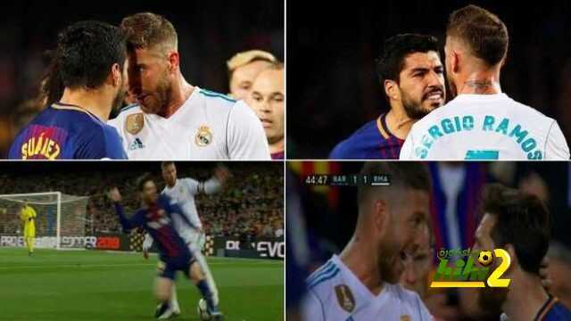 صورة : ميسي وسواريز ينفعلان على راموس والبطاقة عقابهما