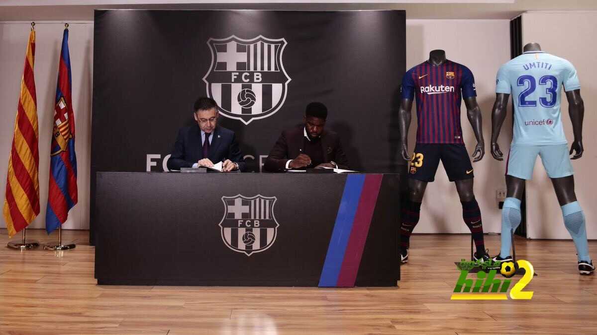رسميًا : اومتيتي يوقع على عقود تجديده لبرشلونة حتى 2023