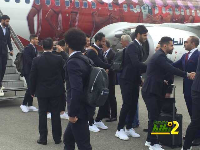 بالصور : وصول بعثة منتخب مصر إلى روسيا
