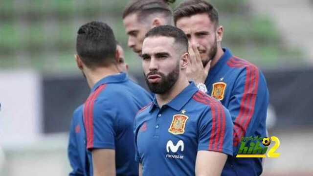 كارفخال يظهر للمرة الأولى فى مران منتخب اسبانيا
