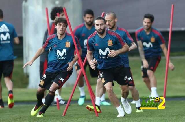 🔴 داني كارفخال في تدريبات منتخب اسبانيا