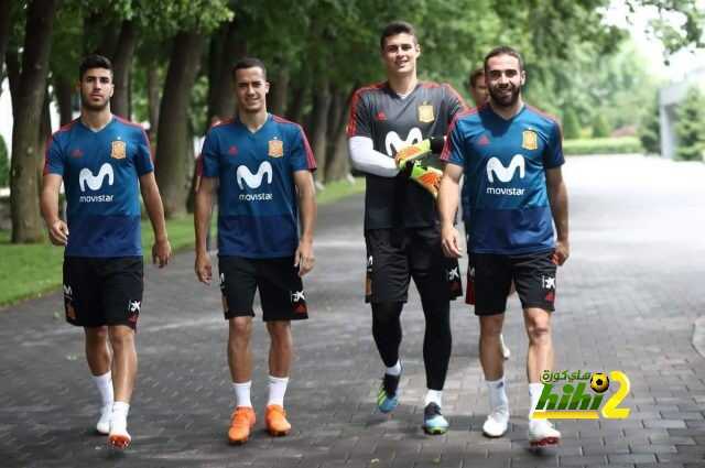 🔴 صور : المُنتخب الاسباني يستعد لمباراة ايران