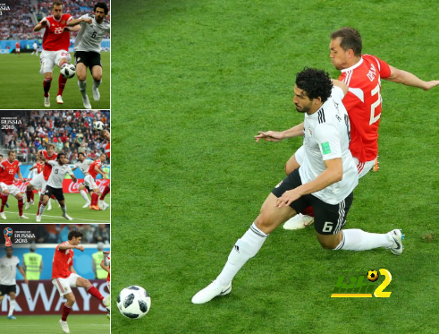 التعادل السلبي لمصر وروسيا حتي الان