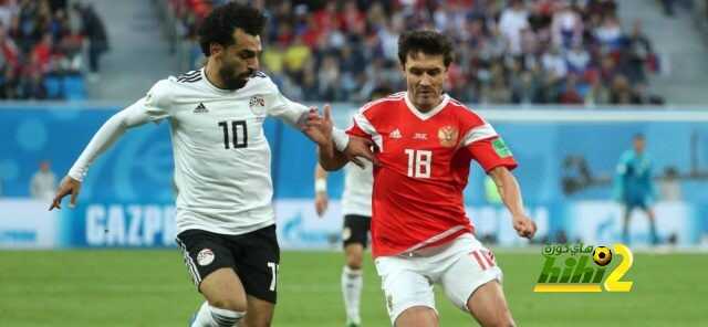 مصر تفرض التعادل السلبي على روسيا في الشوط الأول