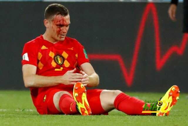 مدرب بلجيكا : فيرمالين أصيب في التدريبات