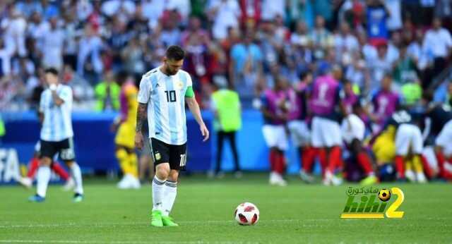 صور : حسرة ميسي بعد الإقصاء من دور الـ 16 في مونديال روسيا