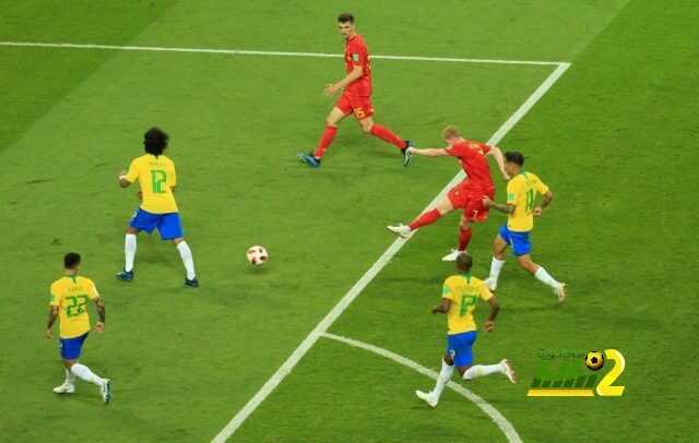 انتهاء المباراة (بلجيكا X البرازيل)