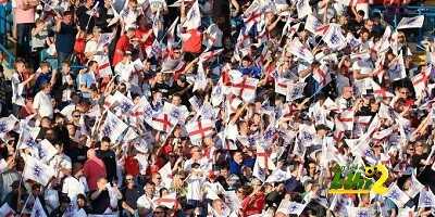 🔴 بالفيديوهات.. شاهد فرحة الجماهير في إنجلترا بهدف تريبير