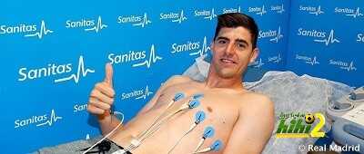 كورتوا يجتاز الكشف الطبي في مدريد