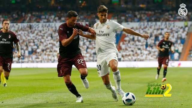 ريال مدريد يتقدم على ميلان بهدفين في الشوط الأول