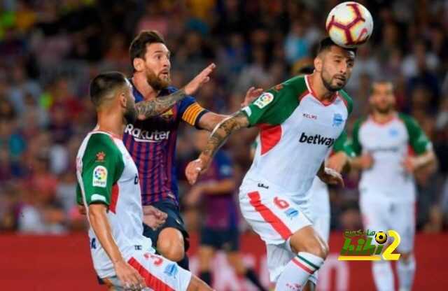 نهاية الشوط الاول (برشلونة × الآفيس )