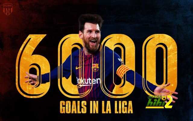 ميسي يسجل هدفه 6000 بالليغا 