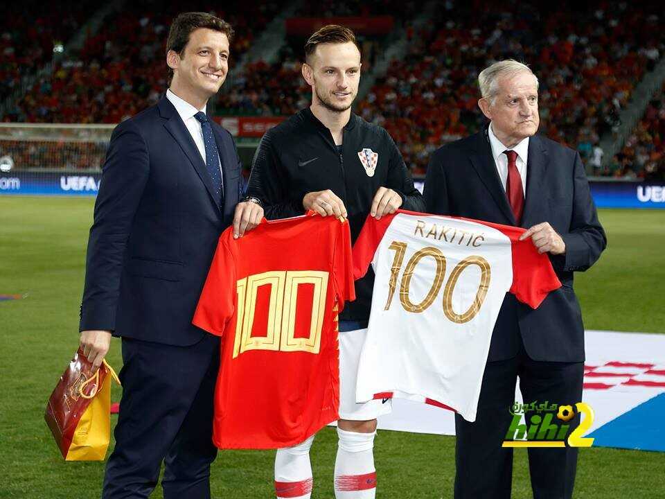 كرواتيا تحتفل بالمباراة رقم 100 لـ راكيتيتش