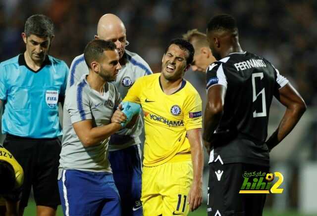 إصابة قوية لبيدرو بالدورى الأوروبي