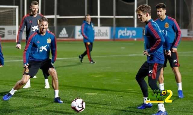 🔴 ثنائي ريال مدريد خلال تدريبات المُنتخب الاسباني