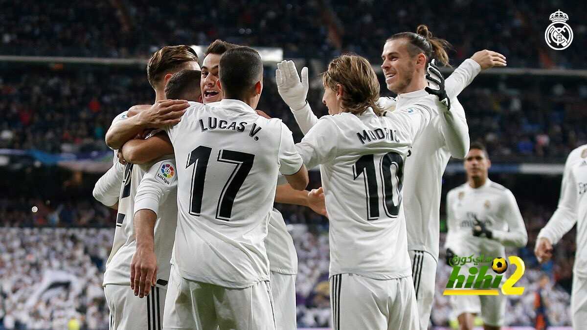 🔴احتفال لاعبي ريال مدريد بالهدف الأول