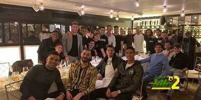 لاعبي ريال مدريد يستعدوا لمبارة أياكس بحفل عشاء