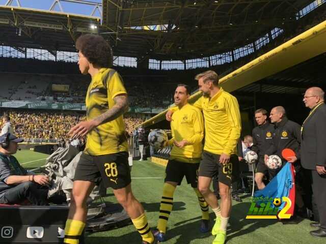 تشكيلة دورتموند الرسمية لمباراة فولفسبورج